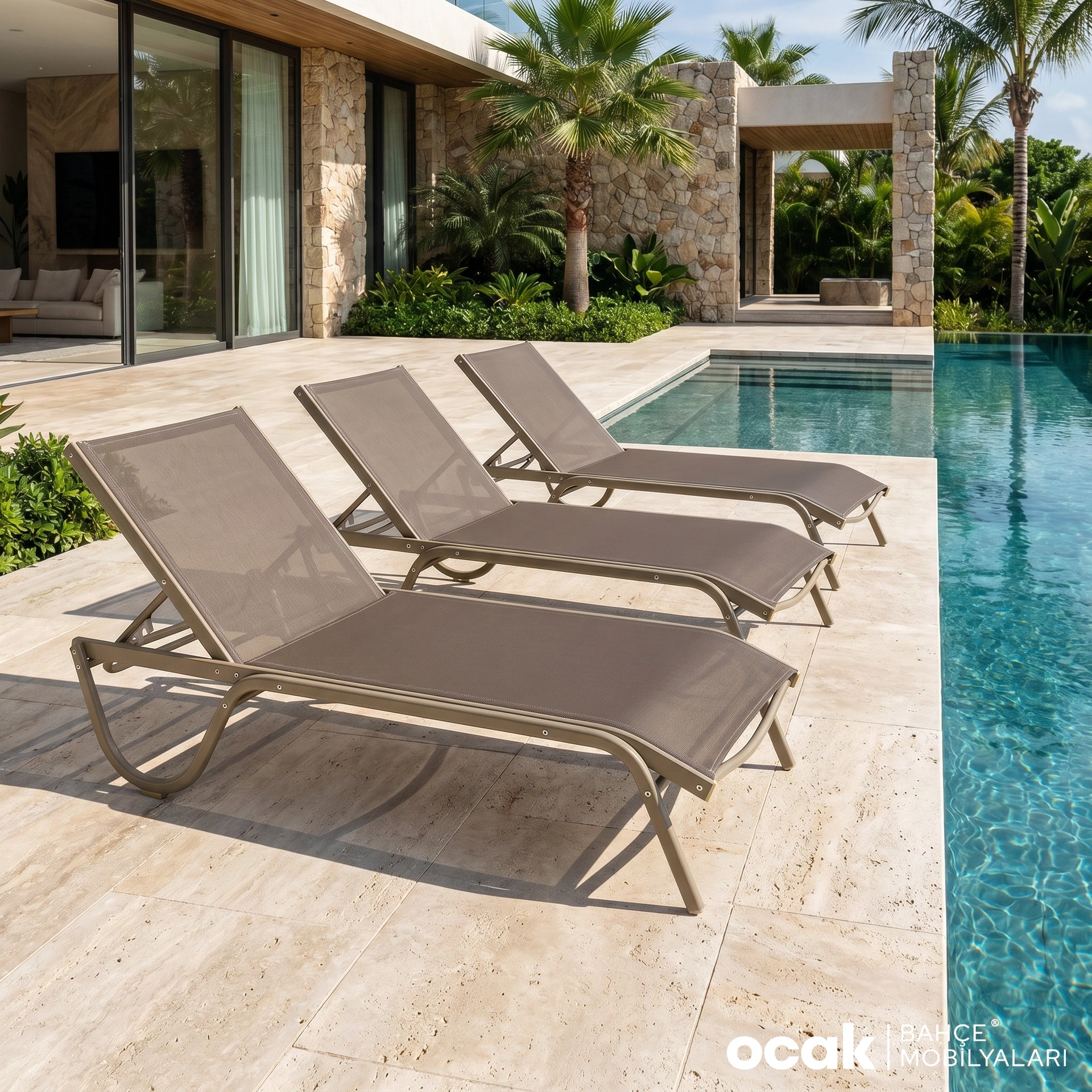 Aluminium Vega Lounge-Sessel