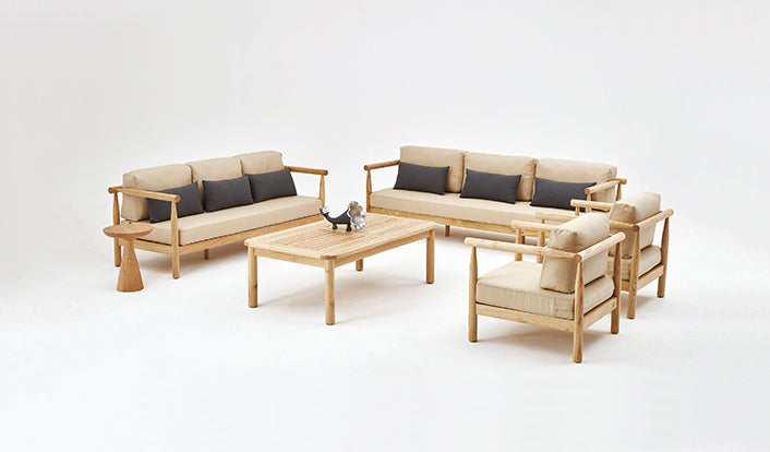 IROKO TORINO SET - 4+1+1+HOHER COUCHTISCH - MIT KISSEN