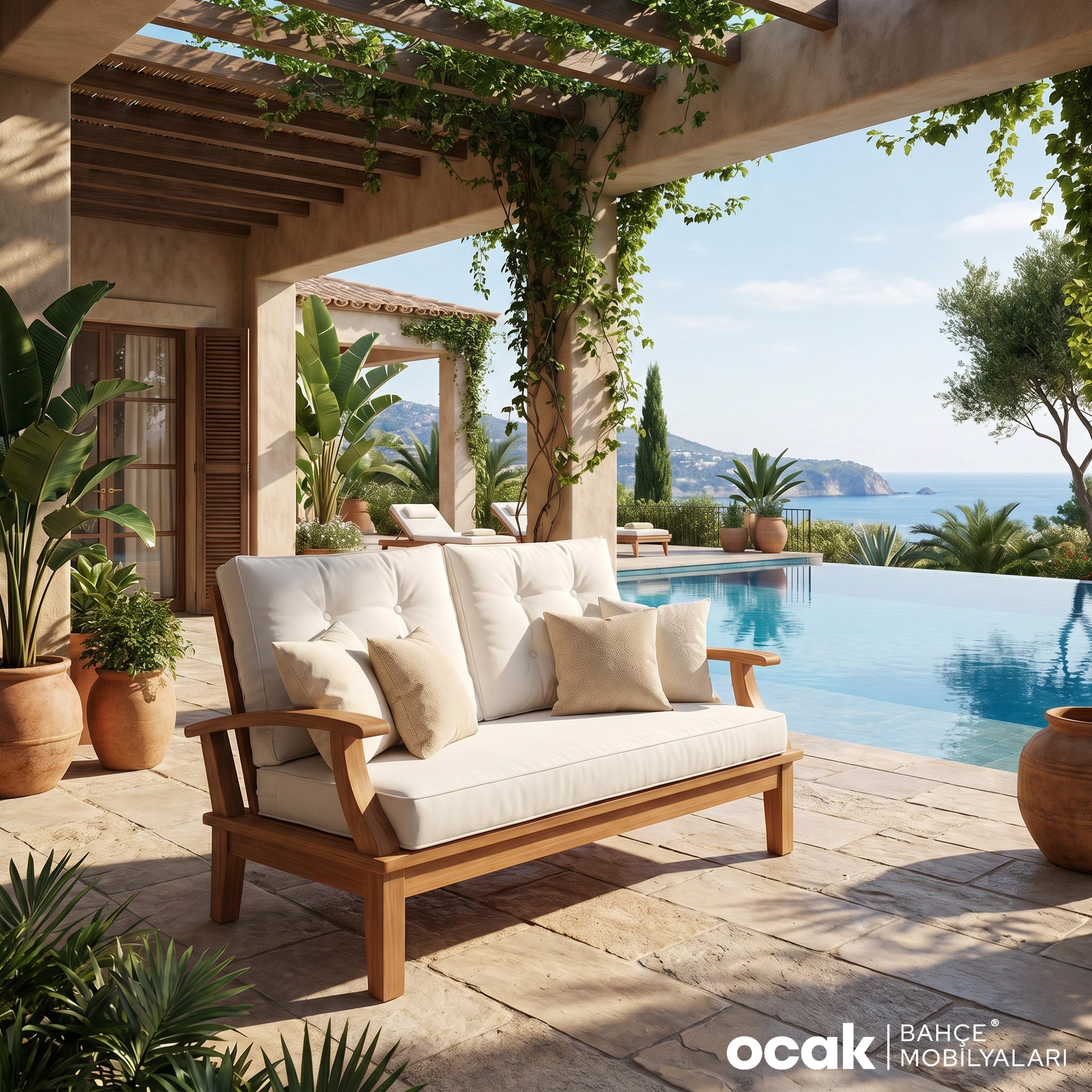 IROKO TREND - SEAT SOFA - WITH CUSHIONS