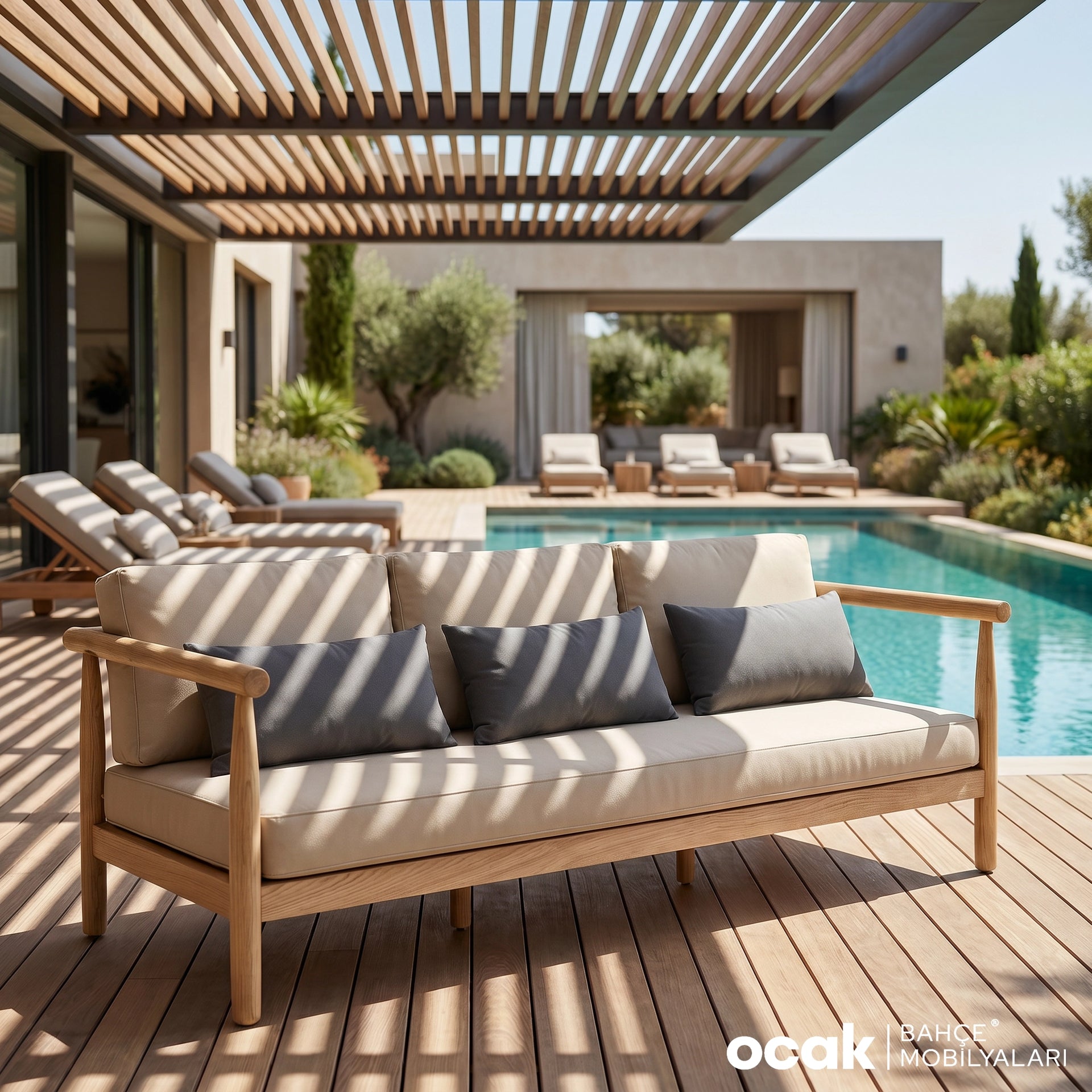 IROKO TORINO 4-SEATER - 4-SEATER SOFA - WITH CUSHIONS