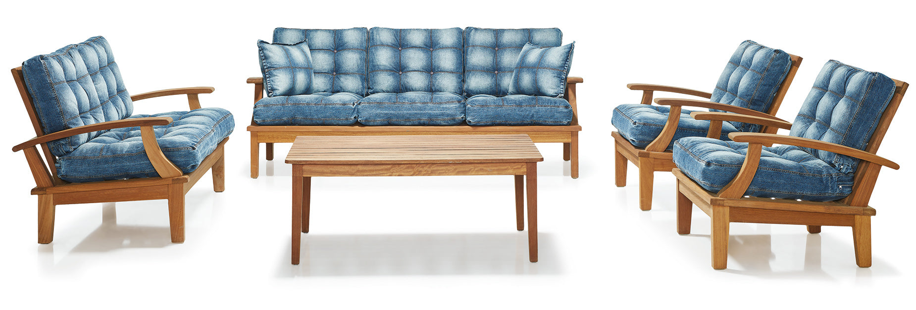 IROKO TREND LOUNGE SET - 3+1+1+SEHPA - MİNDERLİ